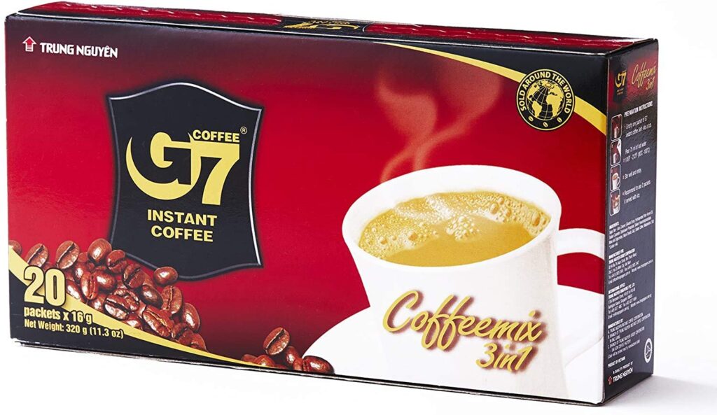 インスタントコーヒー土産ならチュングエンのG7が定番