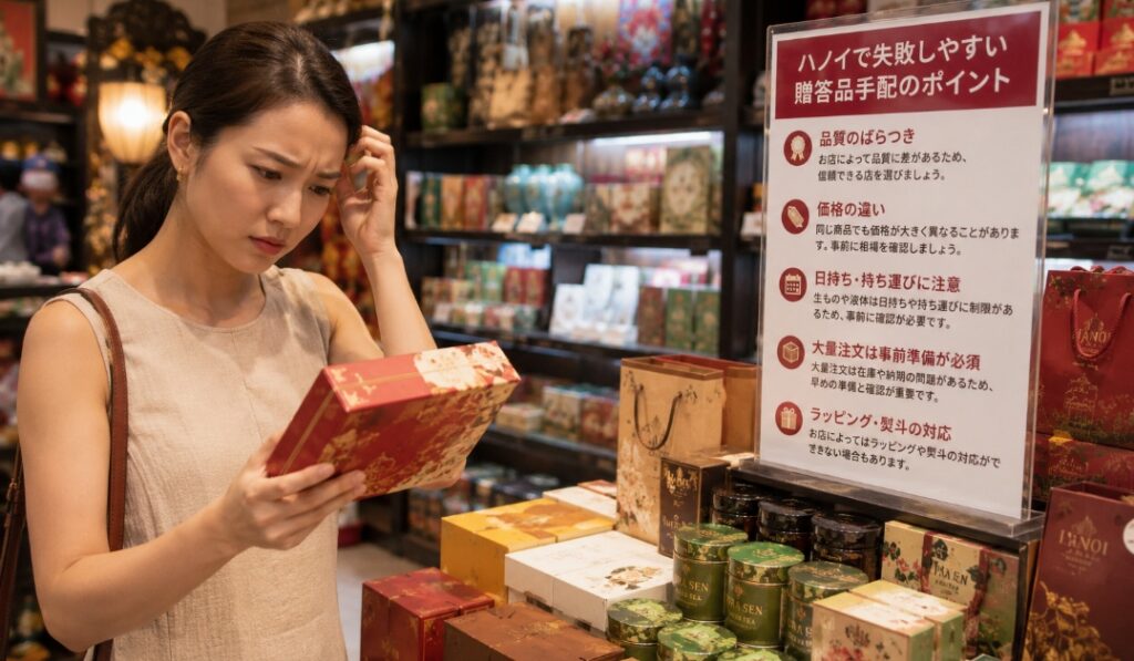 ハノイで失敗しやすい贈答品手配のポイント