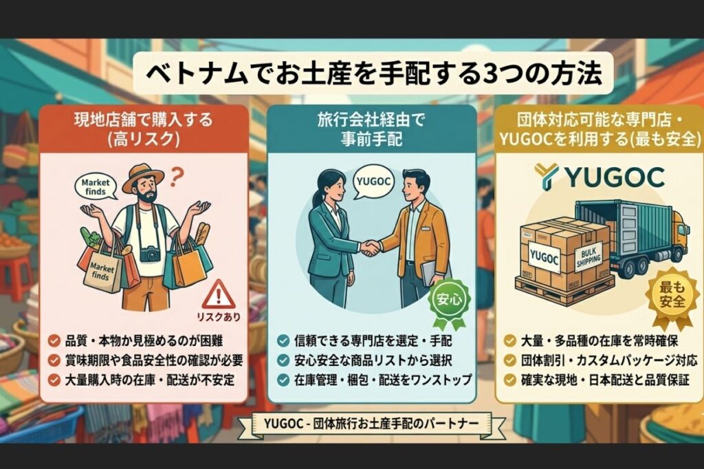 ベトナムでお土産を手配する3つの方法